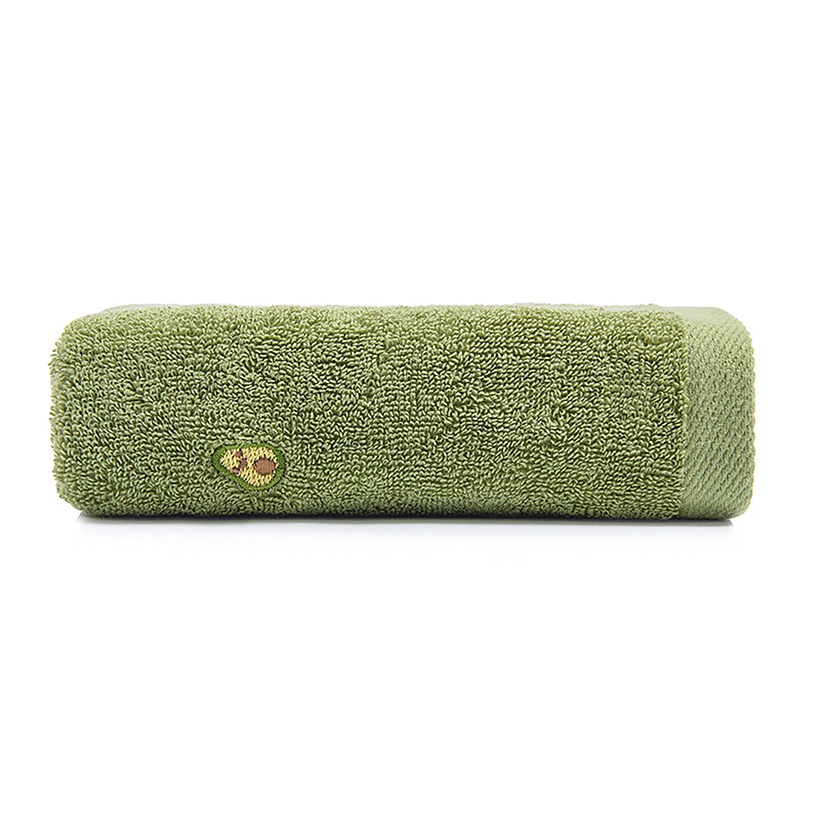 Linge de bain en coton vert doux pour stopper la peau irritée