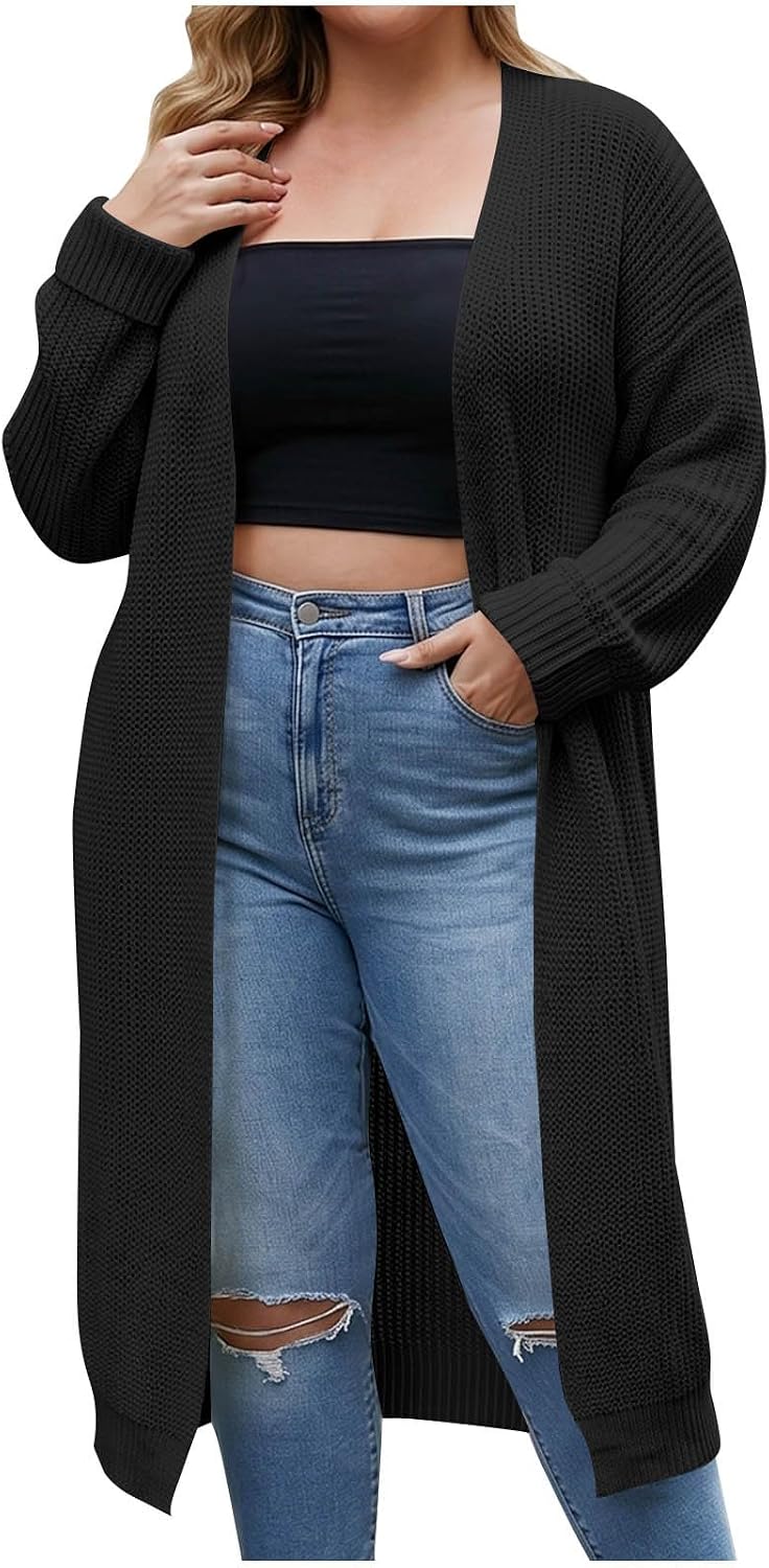 Womens Long Cardigan Sweater Oversized Open Front Coat