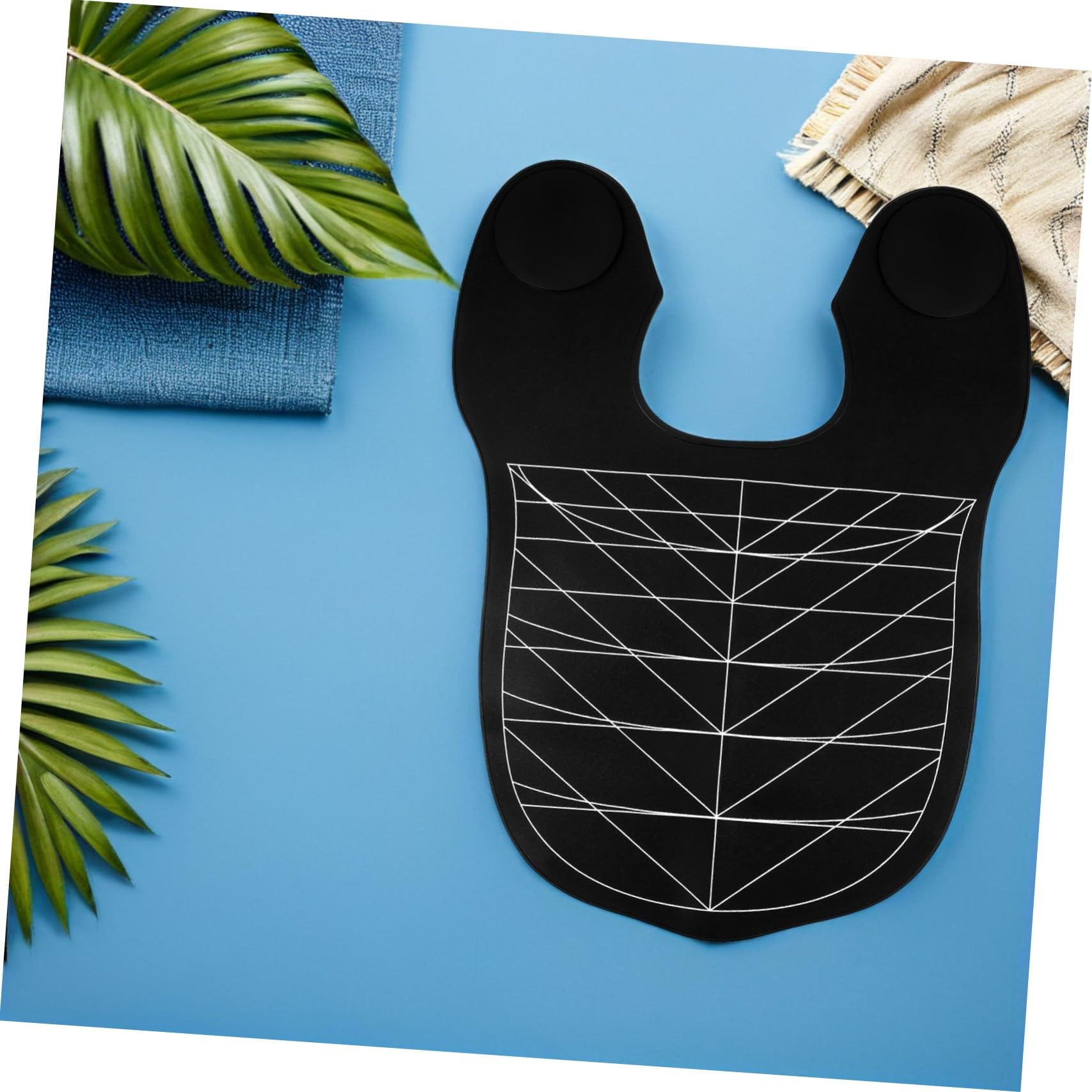 Capa de Peluquería de Silicona Negra, 2 Piezas para Salón | Protección, Diseño Cómodo y Limpieza Sencilla, Uso Profesional para Procedimientos y Teñido