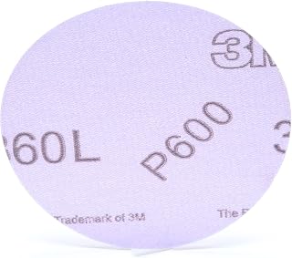 Cubitron Hookit Film Disc 360L - P600 Grit Sanding Disc - Hook and Loop Backing - Clear Coat, Composite, Wood - For Random Orbital Sanders - 3"