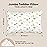 KeaBabies Toddler Pillow with Pillowcase, Jumbo 14X20 - Soft Organic Cotton Toddler Pillows for Sleeping - Machine Washable - Perfect for Travel, Toddler Bed Set (Grasslands)