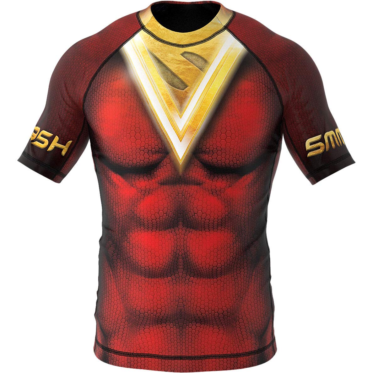 SMMASH Helion Rashguard Hombre Manga Corta, Camisetas Hombre para MMA, Artes Marciales, Krav Maga, BJJ, K1, Karate, Material Transpirable y Antibacteriano — view 18