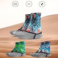 Vista 2 de AONIJIE Low Trail Polainas de tobillo Gators protectoras reflectantes para zapatos, protección UV, prevención de arena transpirable para triatlón
