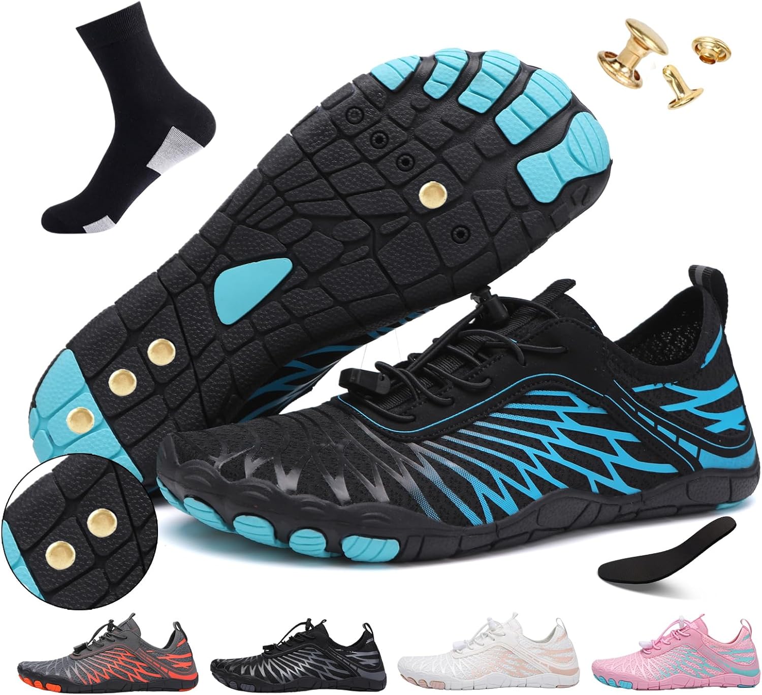 Grounding Shoes for Women with Copper,Barefoot Shoes Womens Grounded Footwear Earthing Grounding Shoe Men,Wide Toe Box Comfortable Breathable for Walking Outdoor Activities