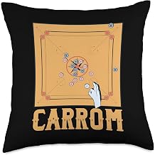 Cool Carrom Player Design Board Game Lover Throw Pillow