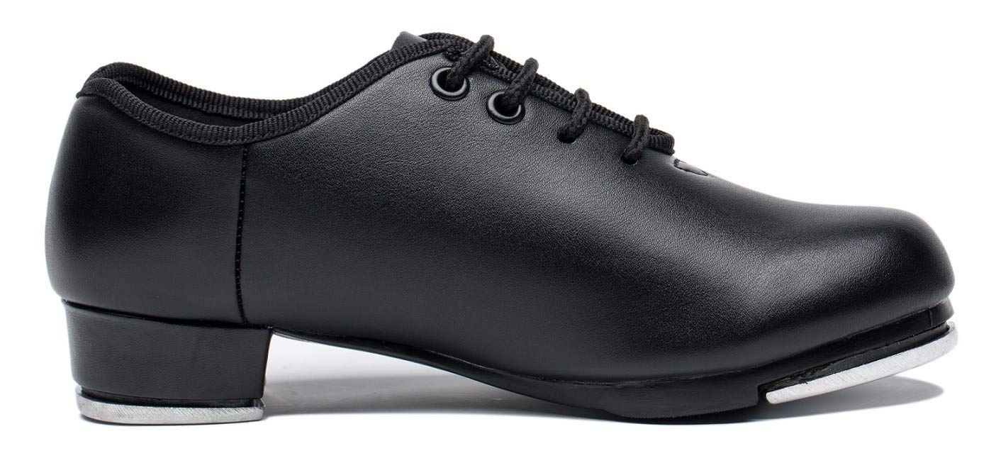 Danshuz Child's Loop Tape Fastener Tap Shoes (BLACK, SIZE 13) - 530