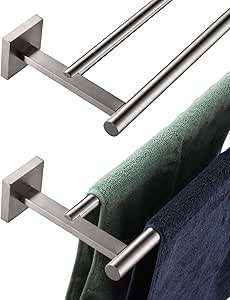 KOKOSIRI Bath Towel Holders Brushed Nickel Bathroom Rack 32 - View #13