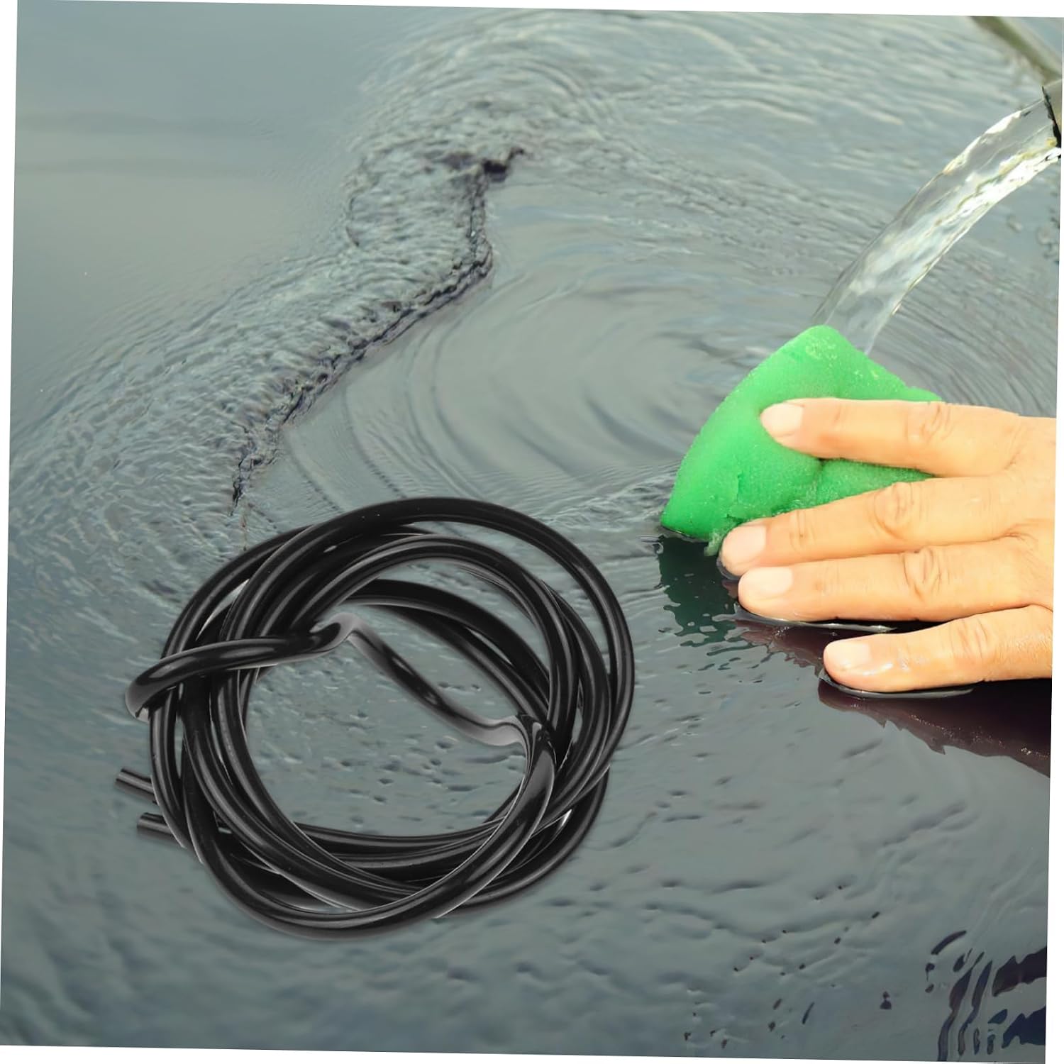 Gatuida Windshield Washer Hose Replacement Kit Flexible Automotive Cleaning Hose for Windscreen Spraying and Easy Installation