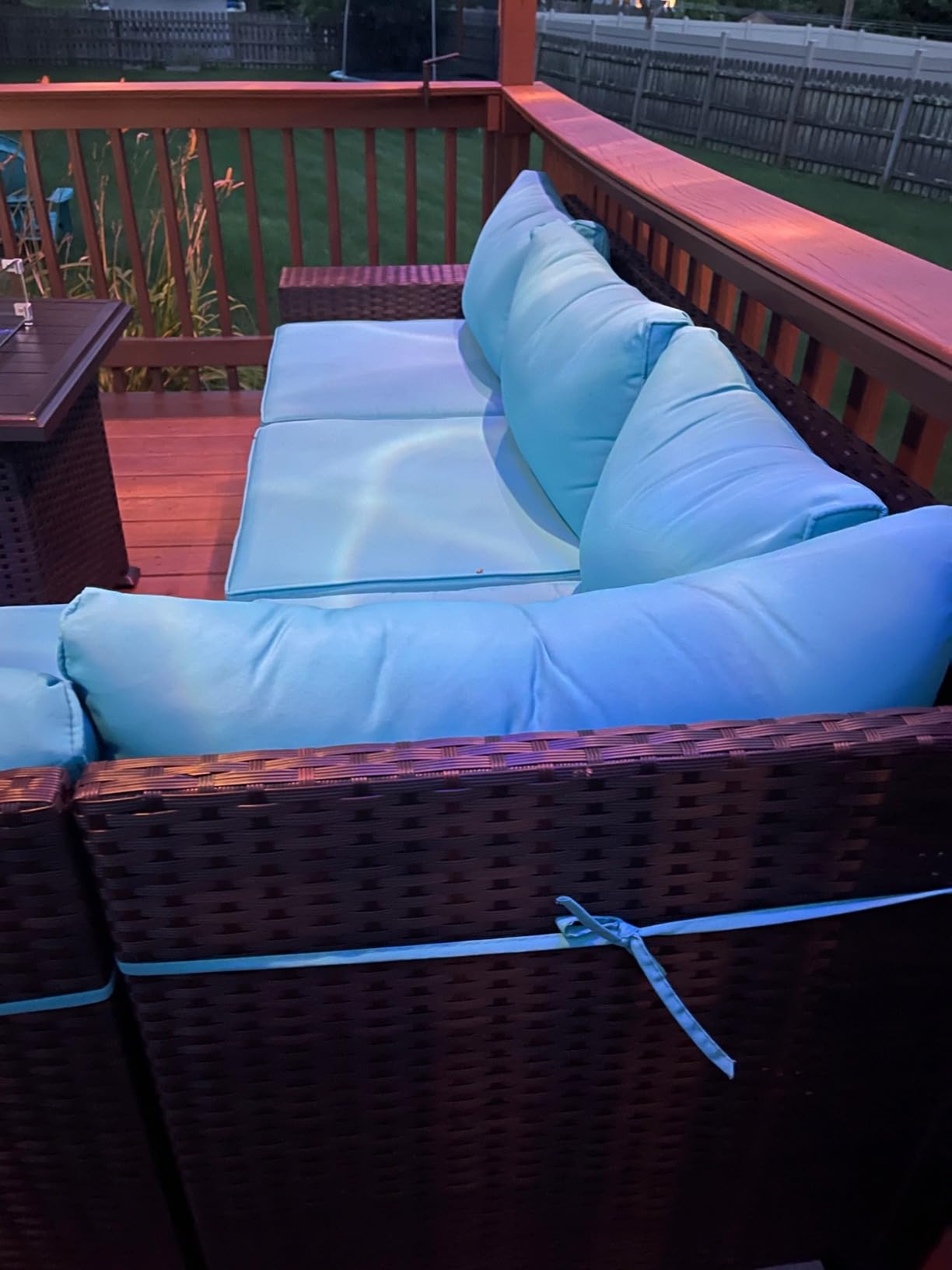 88/mo Finance Delnavik Patio Furniture Sectional Sofa Set 13Pieces