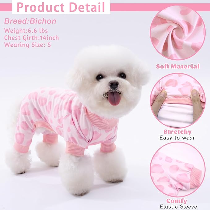 Pijama para Perro XPUDAC Talla L con Estampado de Leopardo miniatura 5