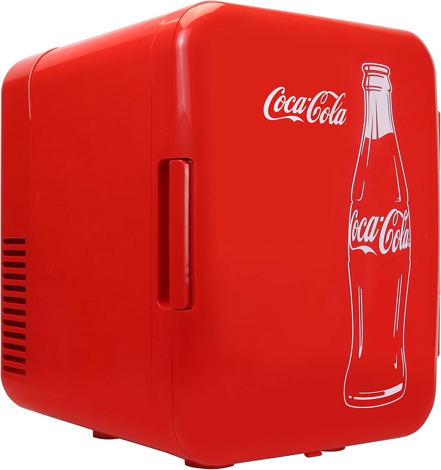 Mini Fridge For Bedrooms 4L Small Fridge 6 Can Table Top Quiet Mini Fridges For Skincare Office Food Drinks Kids Home Car & Travel 12v Portable Cooler Refrigerator by Coca-Cola