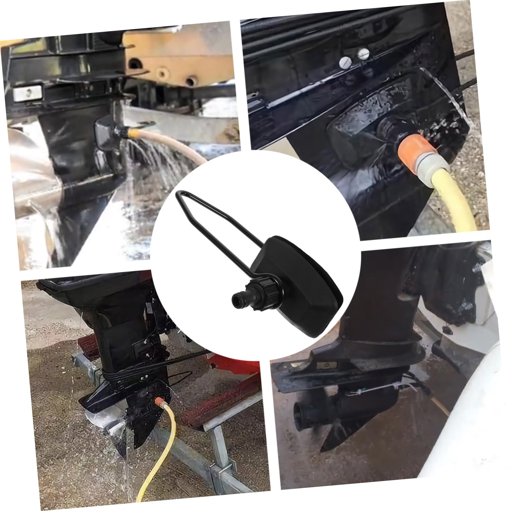 ibasenice Accessory Boat Motor Flusher Outboard Motor Muff User-Friendly Design Marine Boat Accessories