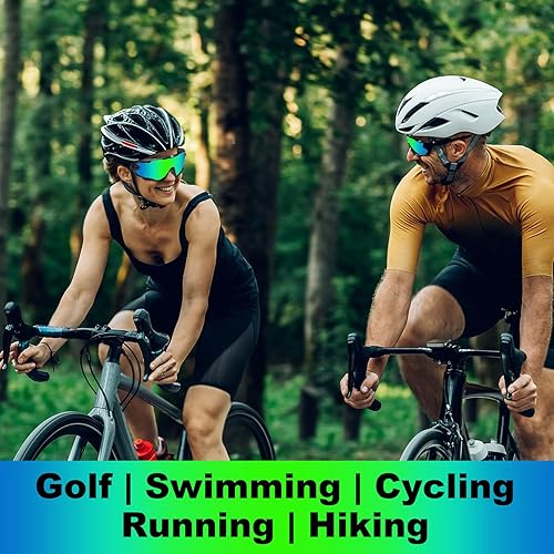 Miniatura 9 de Lentes de repuesto para gafas de sol Oakley Holbrook, paquete de 2 pares (azul hielo y verde esmeralda)