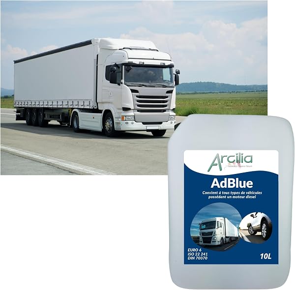 ARCILIA - AdBlue 10L avec bec verseur - additif moteur diesel ad blue - biodégradable et non polluant - 1 bidon - 4