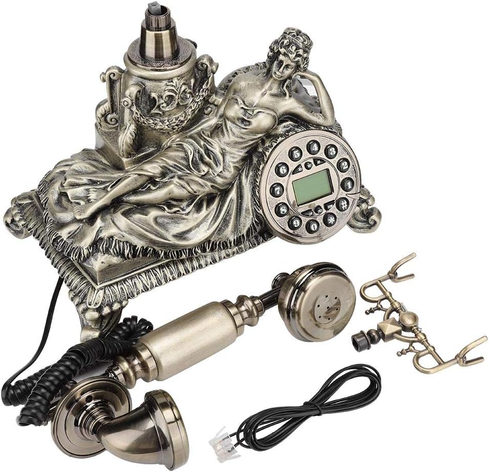 Buу 2 gеt 3 Antique Telephone, MS-83070C Bronze European Style Antique Caller ID Digital Vintage Telephone Old Antique Phone Home Decor Telephone for Home Decor Hotel 