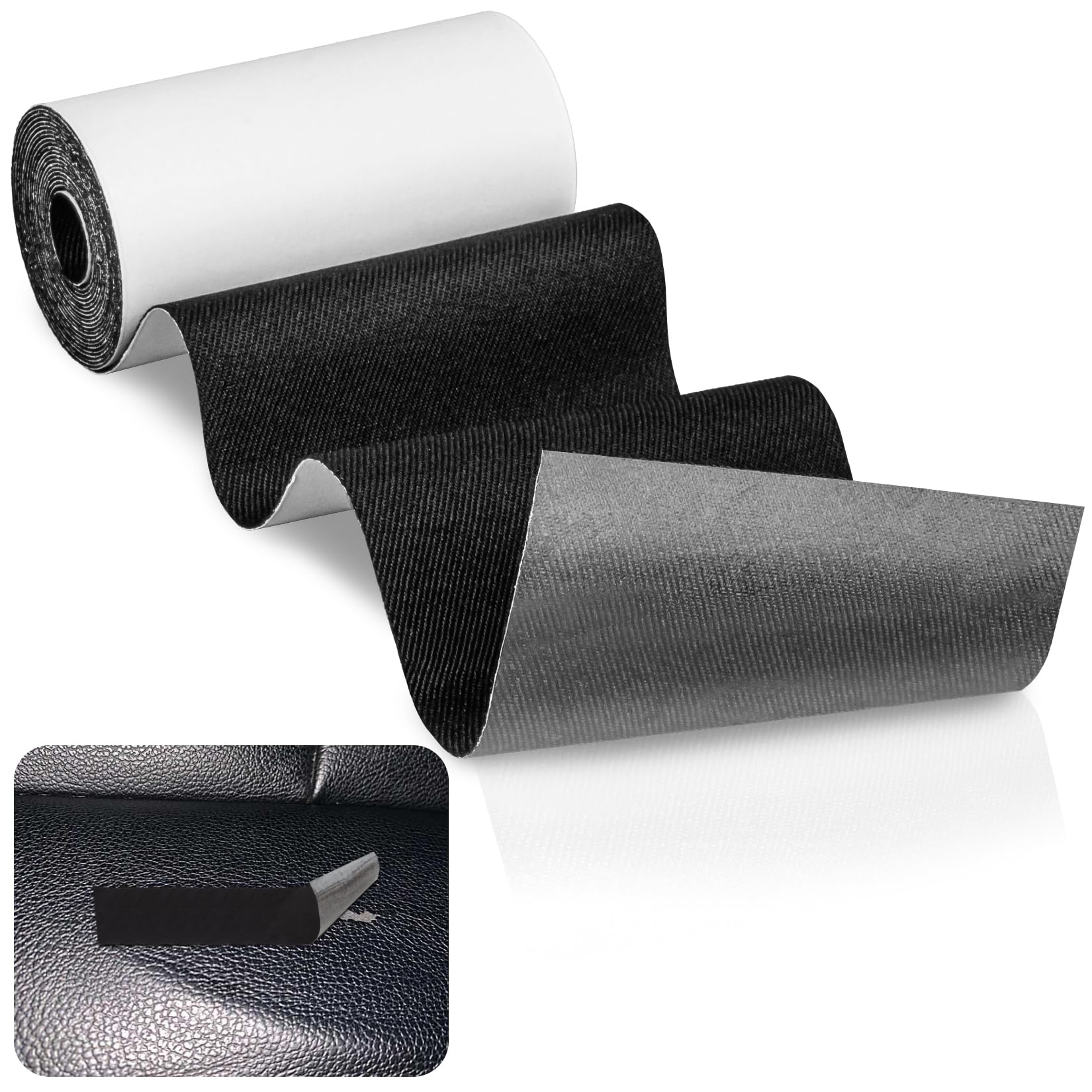 Photo 1 of RAINFLOW Fabric Tape for Clothes - 3 X 78.7inch Repair Tape Black Patches for Clothes Self Adhesive Fabric Repair Patch for Down Jackets Tent Sleeping Bag Pant Umbrella Backpacks
