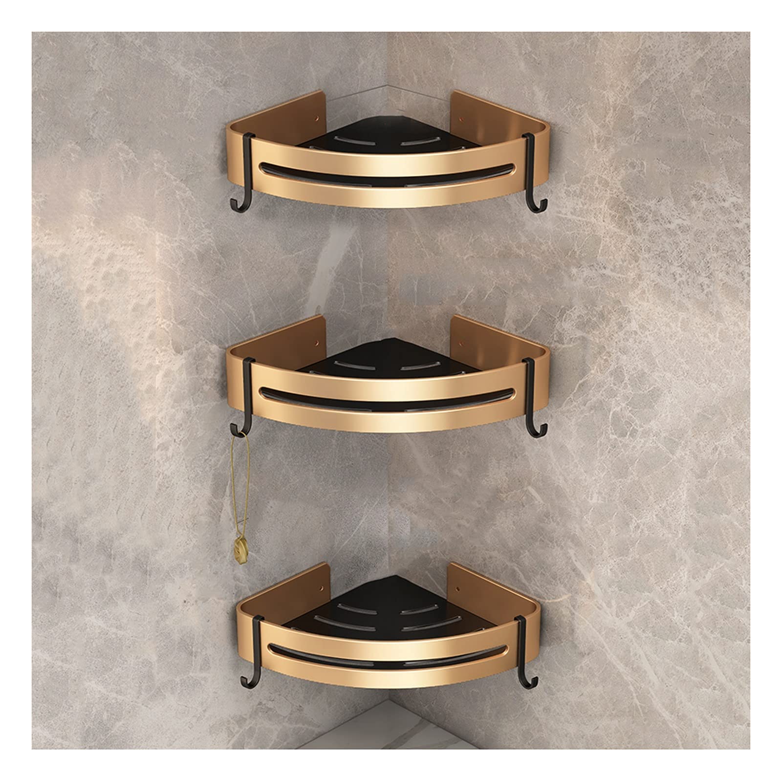 Shower Caddy Bathroom Shelf Bathroom Rack Wall-mounted Storage Shampoo Rack Corner Basket Bathroom Products Luxury Cosmetics Storage Bathroom