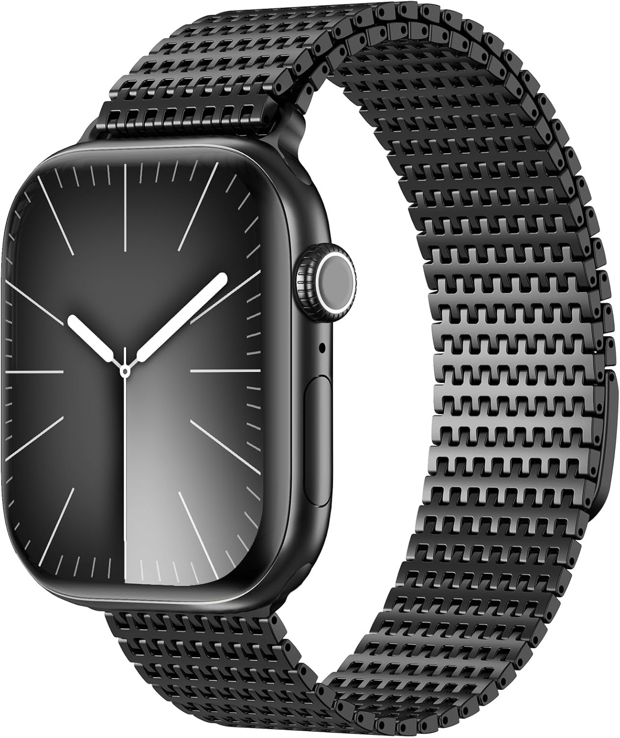 WINGLE Magnetic Mesh Loop for Apple Watch Band Ultra 3/2/1 Band 49mm 46mm 45mm 44mm 42mm 40mm 41mm 38mm Men Women, Stainless Steel Adjustable Metal Strap for iWatch Series 11 10 9 8 7 6 5 4 3 2 1 SE