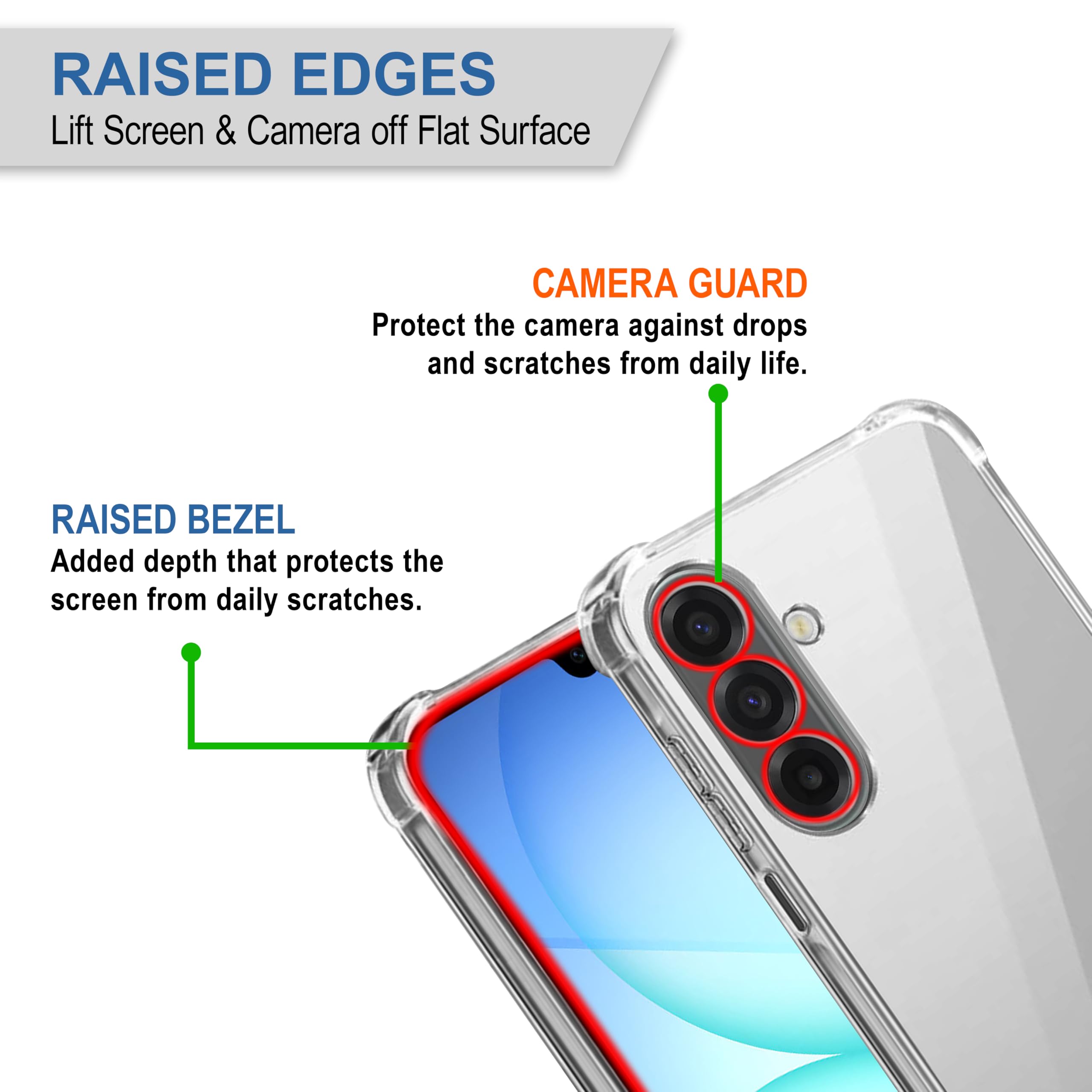 CEDO Samsung Galaxy A17 / M17 / F17 (5G) Bumper Case | Soft Jel Flexible Thin Full Protection Shock Proof Clear TPU Back Case Cover for Samsung Galaxy A17 / M17 / F17 (5G) (Transparent) — Amazon image 2