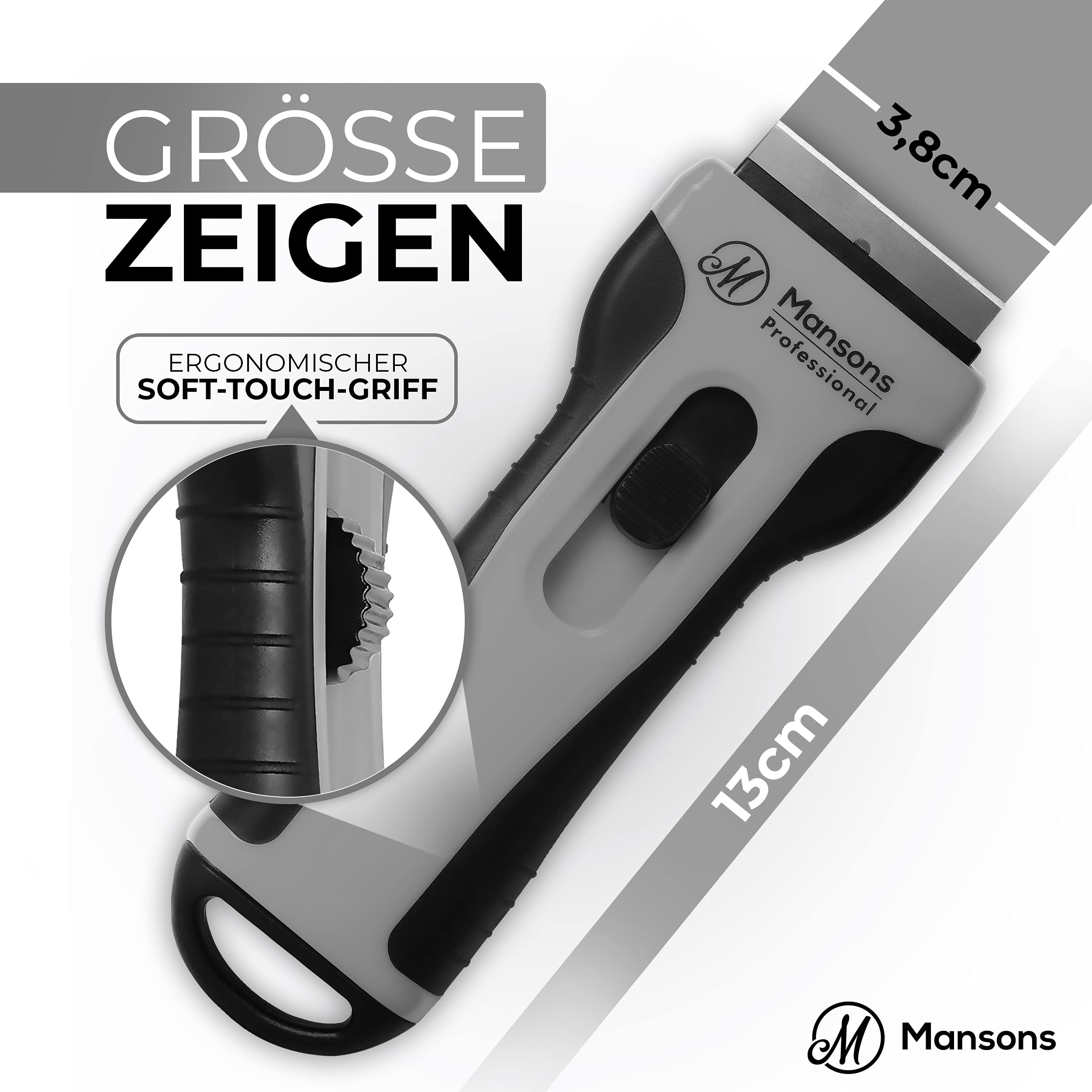 Raschietto Per Vetroceramica Con Lame Di Ricambio - Per Pulire Piastre E Superfici Lisce