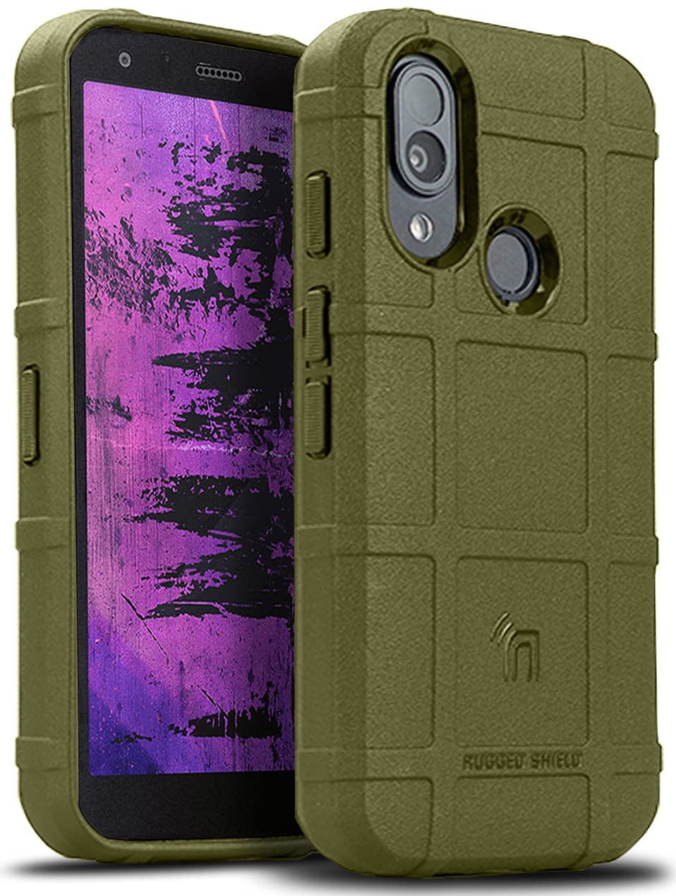 Nakedcellphone Case for CAT S62 PRO Phone, Special Ops Tactical Armor Rugged Shield Protective Cover - Olive OD Green