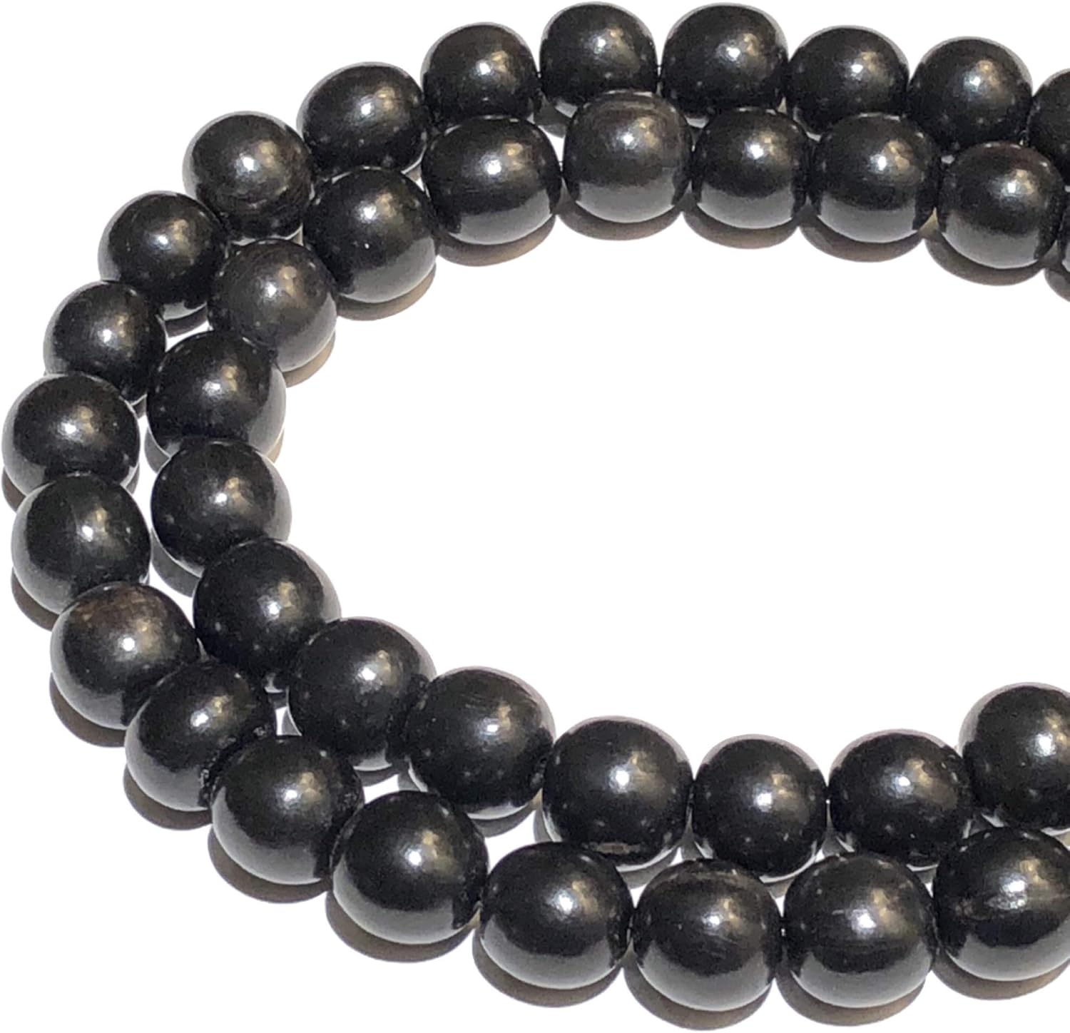 ABCGEMS Recycled Amber Carabao Horn Beads from Philippine (Only One Bead Can Be Carved from The Tip of a Giant Buffalo Horn) Natural Organic Healing Energy Smooth Off-Round 14mm (Rare)