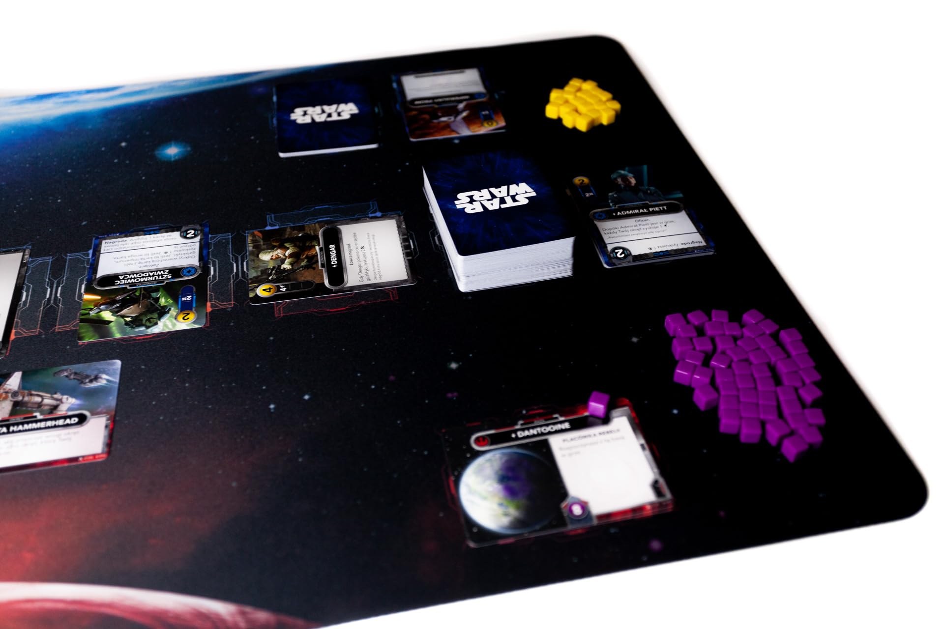 Tapis en Caoutchouc Compatible avec Star Wars : The Deckbuilding Game 37,5" x 17" / 95 cm x 44 cm