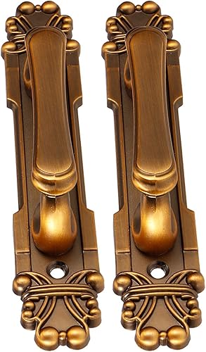 Miniatura 2 de TOPINCN 2 unidsset manija de puerta aleación de zinc estilo europeo antiguo tirador de puerta manija gabinete hardware accesorio