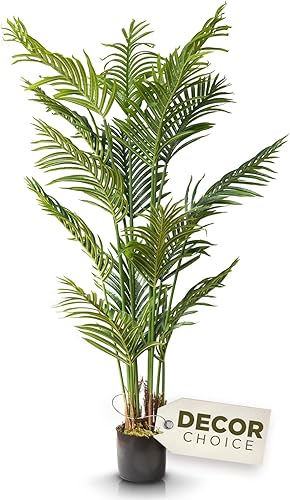 Palmera artificial, plantas artificiales para decoración del hogar en interiores, plantas falsas altas para oficina, planta de palma artificial y