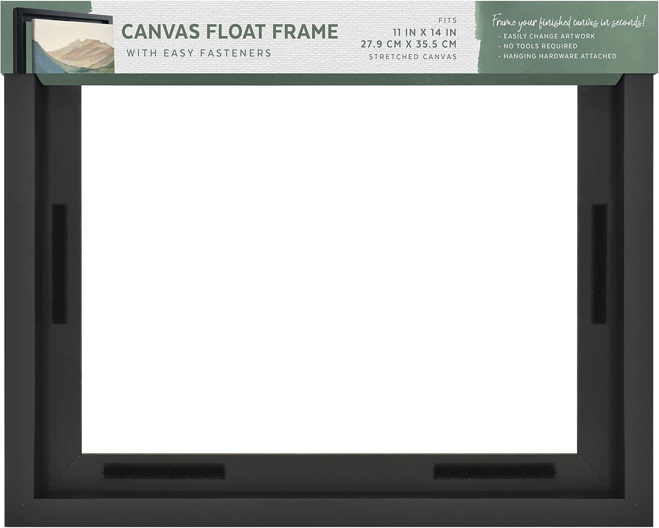 MCS 11x14 Inch Frame To Mount Finished Canvases, Black (40003)