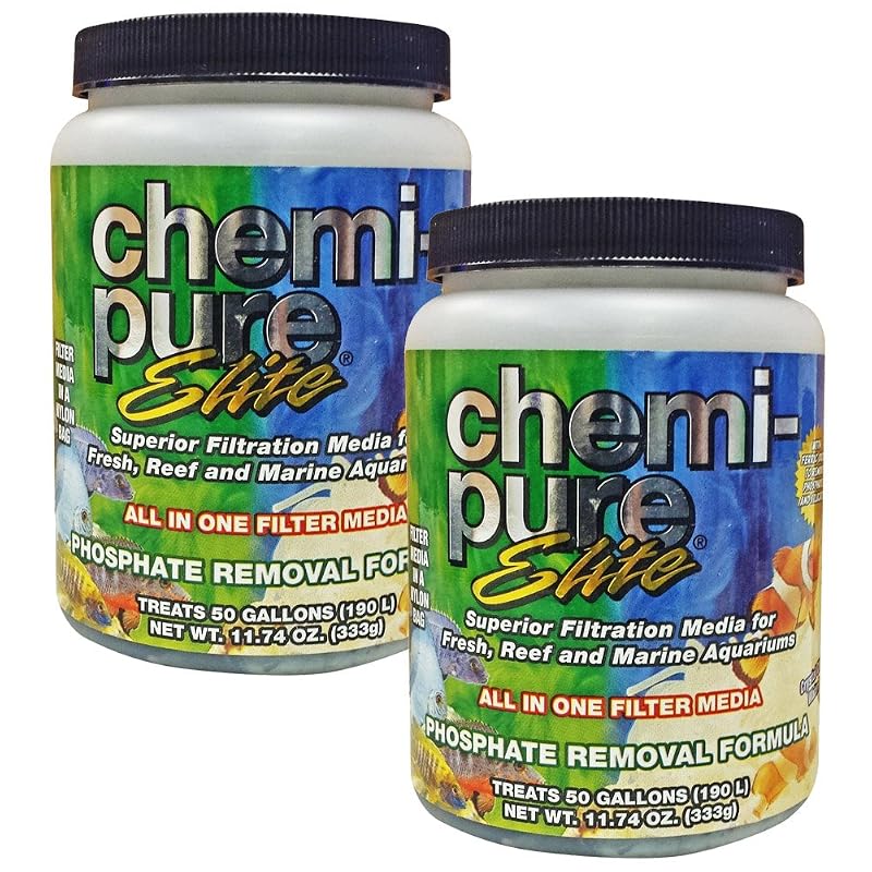Tratamento de Água e Mídia Filtrante para Aquário Chemi-Pure Elite Boyd Enterprises CPE11 Pacote com 2