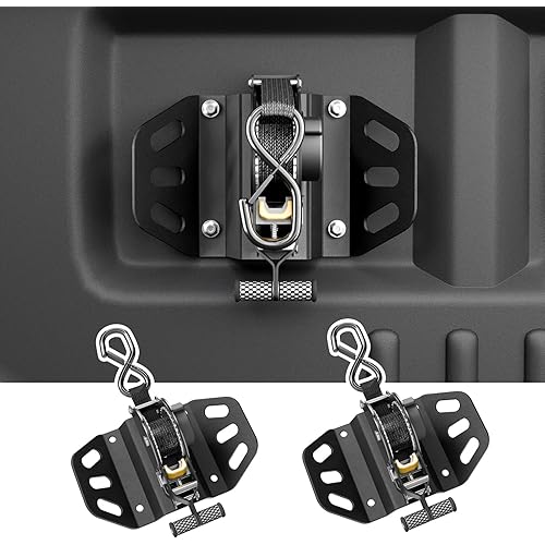 Retractable Ratchet Straps Compatible with 2015-2025 2026 Ford F150 Retracting Straps 2PCS Auto Retract Securing Strap Tie Down System for 2025 F150 Accessories