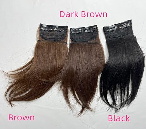 Miniatura 7 de Anemone 2 piezas de cabello humano 100% humano corto y grueso, extensiones de cabello virgen brasileño con clip, extensiones de cabello virgen