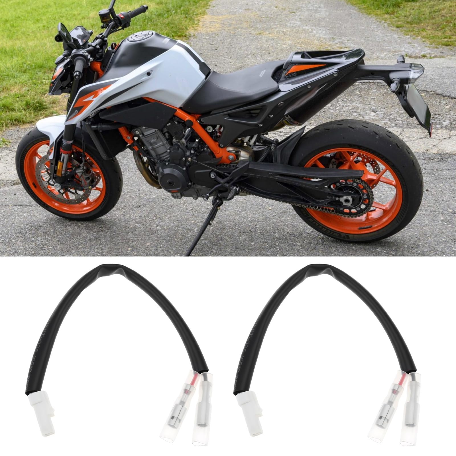 2 Conectores Adaptadores de Cable para Intermitentes LED Mini Compatible con Ducati KTM MV Agusta 2021 890 Chasis