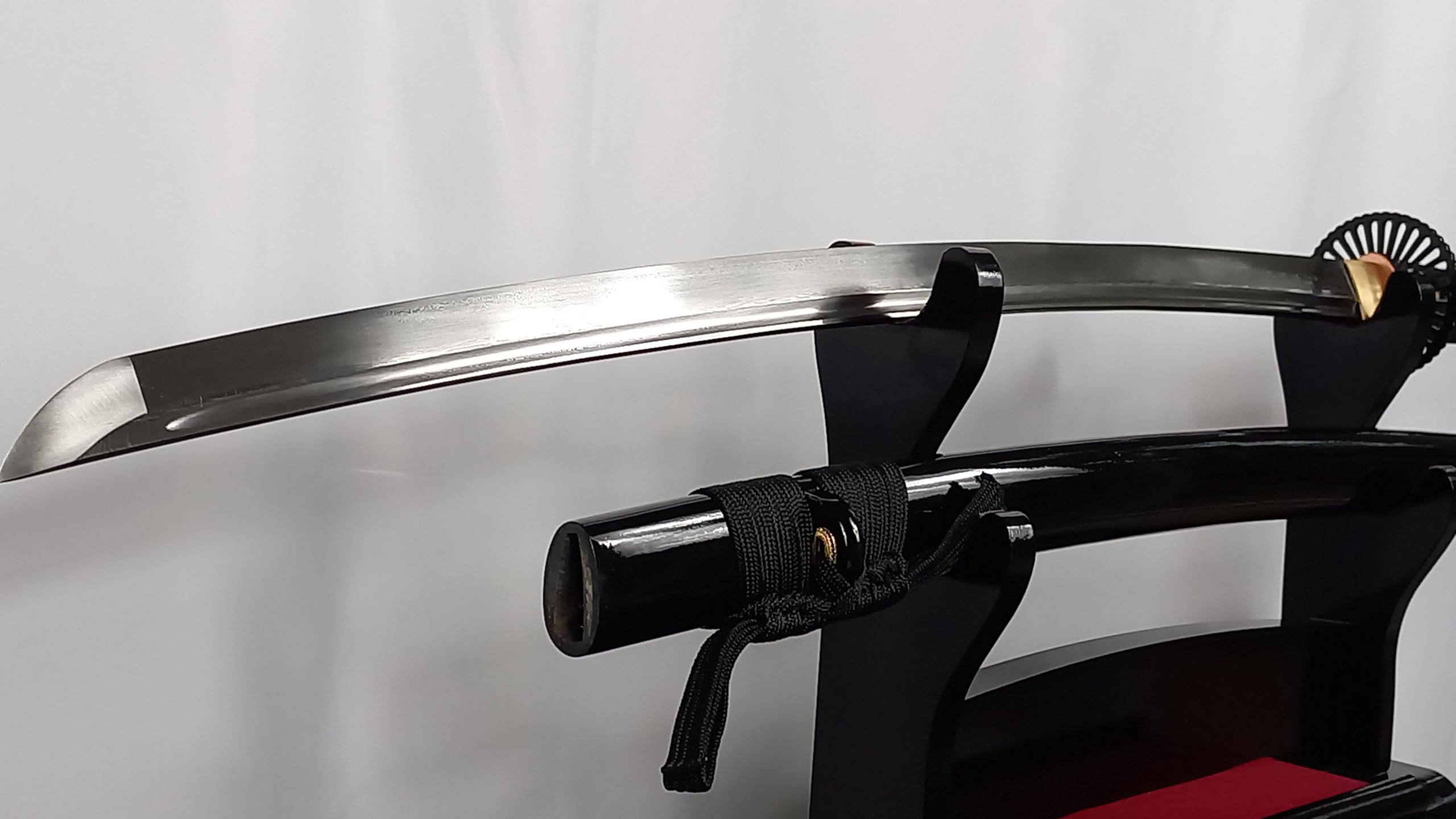 Samurai Metrix Schwerter Katana Schwert - scharf, echt & handgeschmiedet - gefaltetes Katana Schwert ohne Ständer - echtes Japanisches Samurai Sword aus Kohlenstoffstahl - Japan Deko Katanas