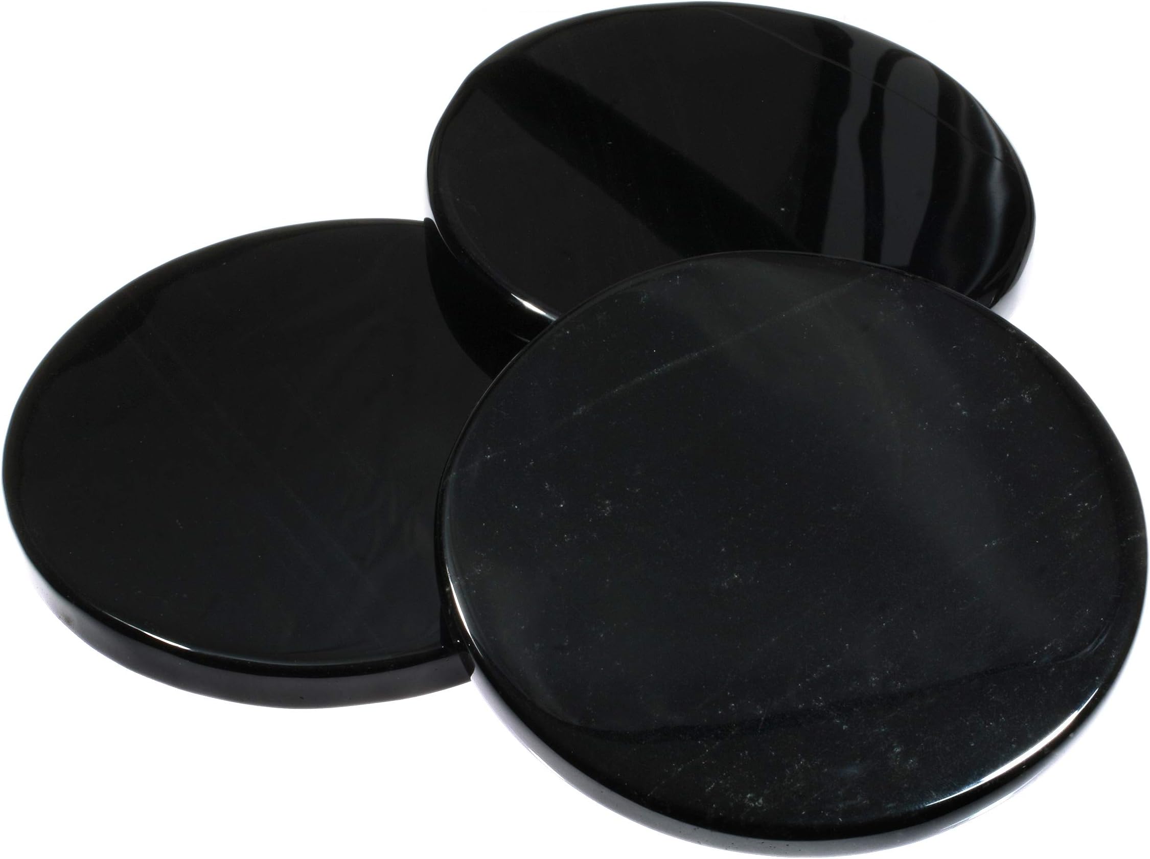 CrystalAge Black Obsidian Scrying Mirror - Large