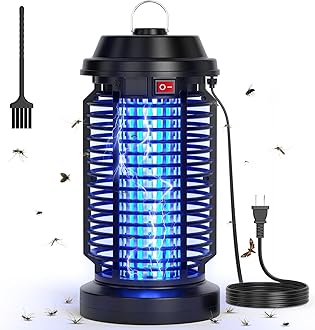 YISSVIC Bug Zapper Outdoor Indoor Waterproof Electric Mosquito Lamp Fly Zapper Killer Effective 4200V Plug in for Home Patio Office Courtyard