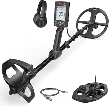 Nokta The Legend 2 Simultaneous Multi Frequency Metal Detector, Waterproof Detector for Adults with Wireless Headphones and 2 Search Coils, Powerful, Lighter, Smarter