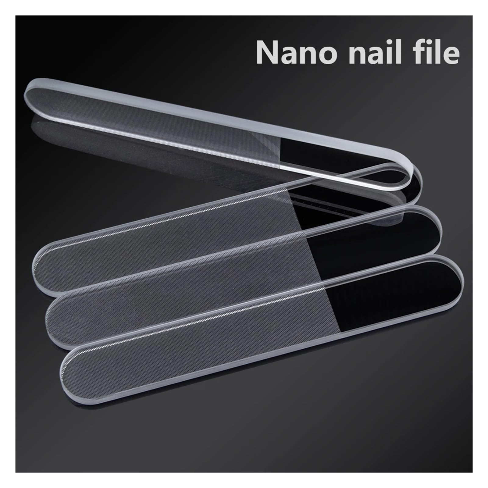 10 limas de uñas de nanocristal, pulidoras de cristal transparentes, bloque de pulido for uñas, lima de pedicura duradera, herramienta for decoración de uñas(20pcs)
