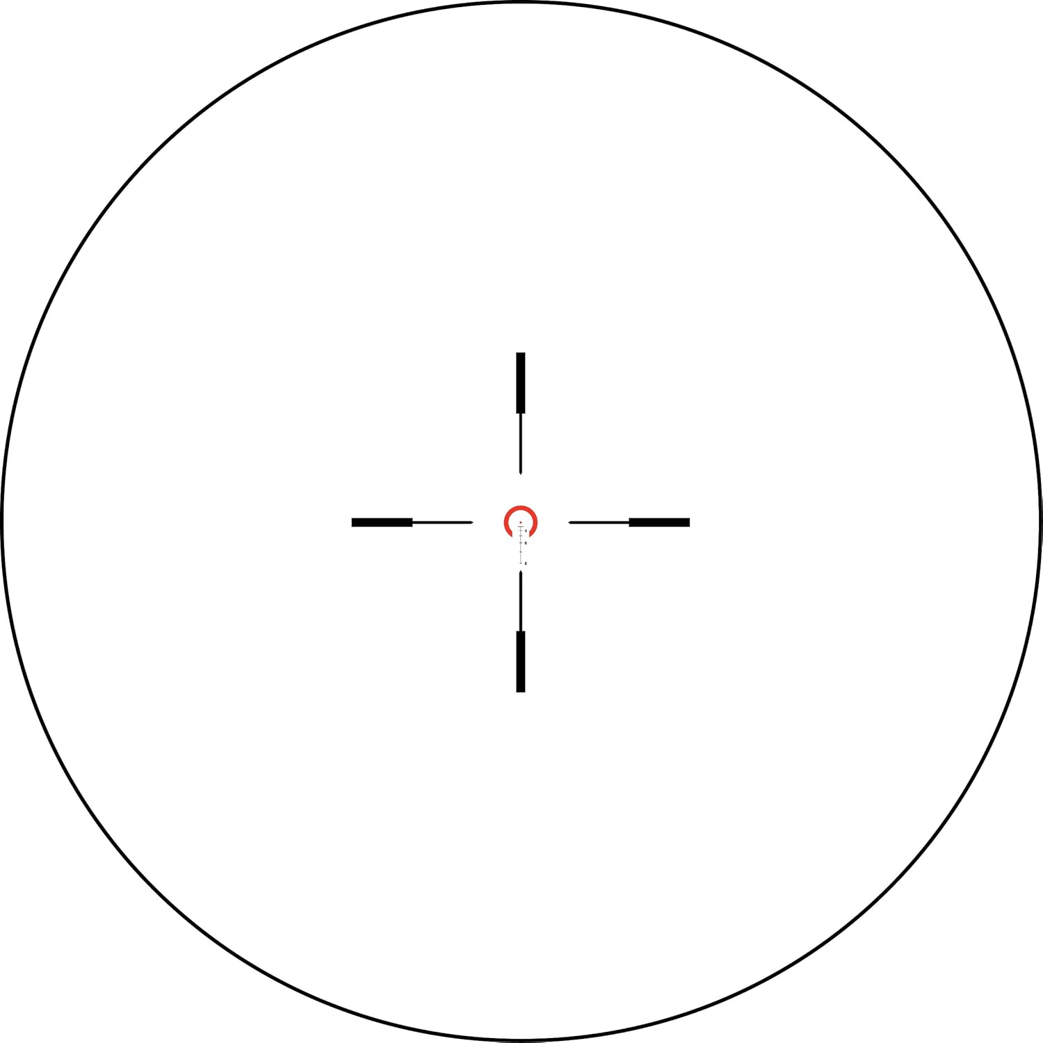 Trijicon VCOG 1-6x24 Riflescope Red Horseshoe Dot/Crosshair Reticle with Thumb Screw Mount