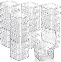 Vista 26 de 6 Piezas Mini Cajas de Almacenamiento de Cuentas Transparentes de Plástico para Coleccionar Artículos Pequeños, Cuentas, Joyas, Tarjetas de Visita