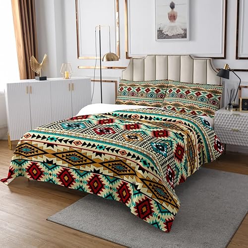Vista 95 de Erosebridal Ethnic Tribe Feather Coverlet Set Geometric Aztec Bedspread,Western Quilted King African Tribe Arrow Retro Vintage Exotic Geometric