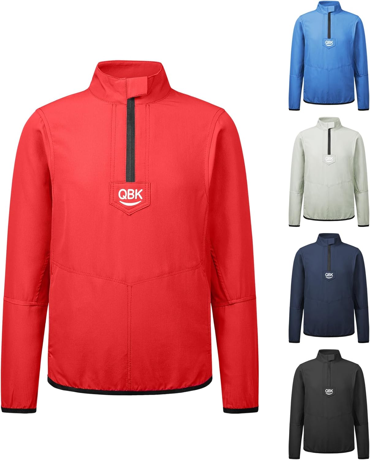 QBK 2T-17Y Toddler Baseball Cage Jacket Kids Batting Pullover Youth Windbreaker for boys and girls - Image 4