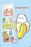 Vista 1 de Trends International Bananya - Póster de collage de pared, 34 pulgadas de largo x 22.4 pulgadas, versión sin marco