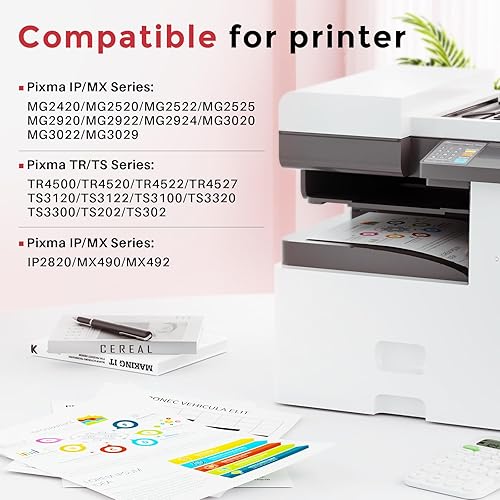 Miniatura 2 de Kuva 245XL 246XL Cartucho de tinta de repuesto para Canon Ink 245 y 246 PG245 CL246 MX490 TR4520 MG2522 TR4500 TR4520 TS3322 TS3122 TS3320 (PG245xl