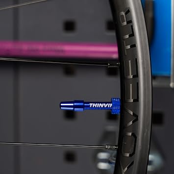 Thinvik Upgraded Presta Tubeless Valve Stem 48/65/85mm, Super Light Presta Valve Stem Kit for Tubeless Tires (Valve Stem Cap + Valve Core Removal Tool Included)- Diverse Color and Size Options(Pair)