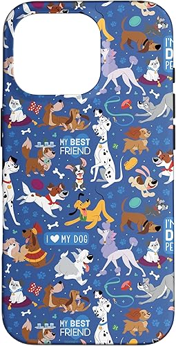 Miniatura 20 de Funda azul para iPhone 16 Disney Dogs I Love My Dog
