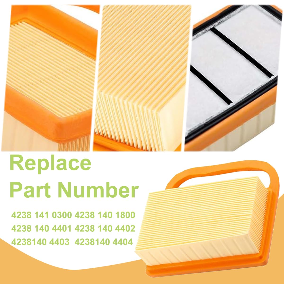 ZAMDOE TS410 TS420 Prefiltro Aria per Stihl TS410 TS420 TS410Z TS420Z TS480i TS500i Sega da Taglio per calcestruzzo Sostituisce 4238 141 0300 Parti con Candela di accensione Bulbo di adescamento