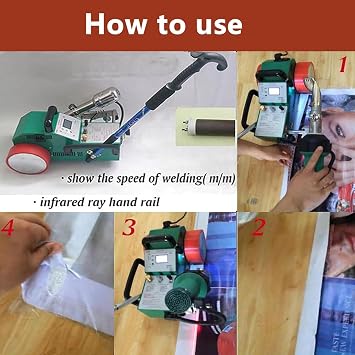 Automatic PVC Welding Machine, 1800W Plastic Welder for Seamless Bonding