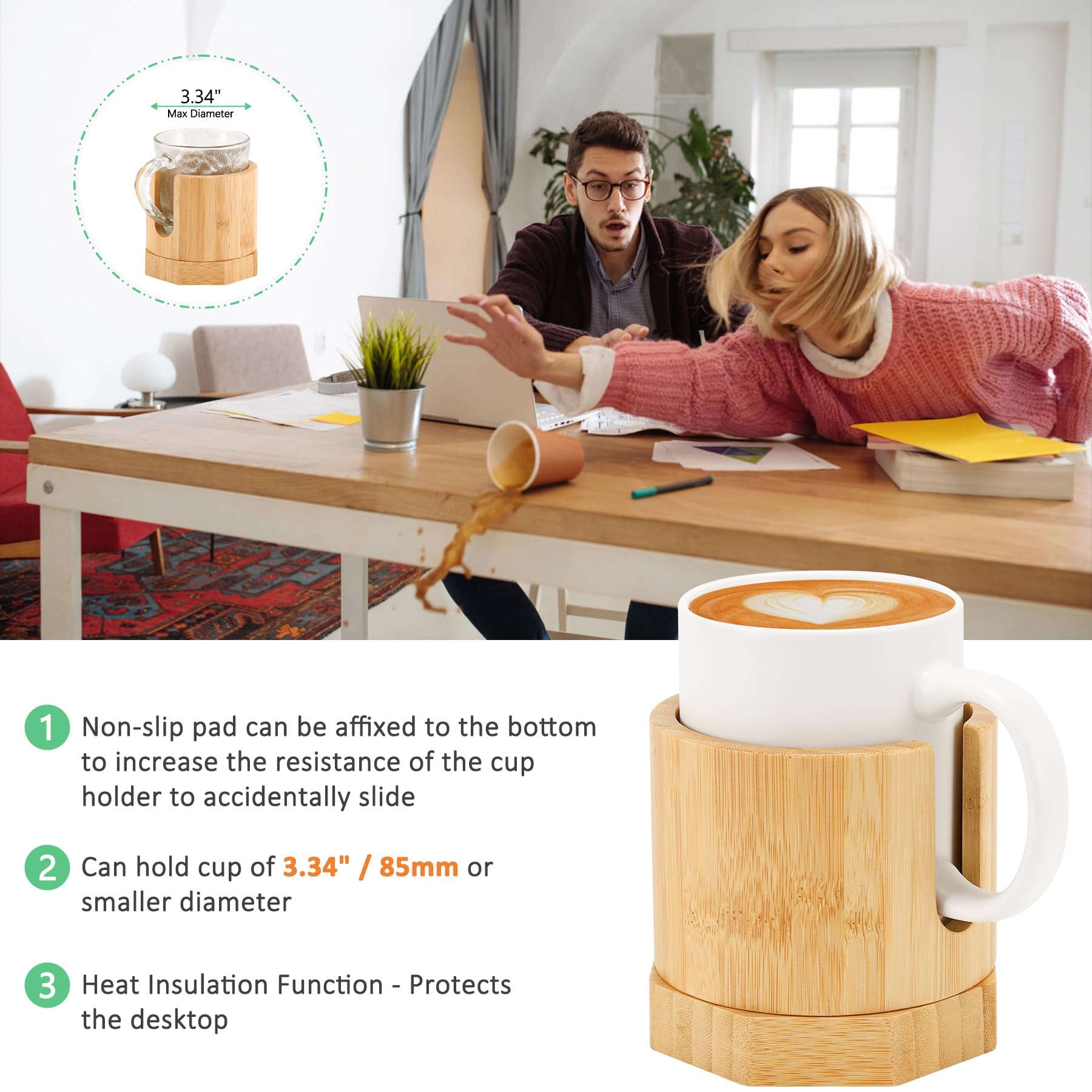 Amazon.com: 8oz Coffee Cup Dispenser and 2 in 1 Desk Cup Holder